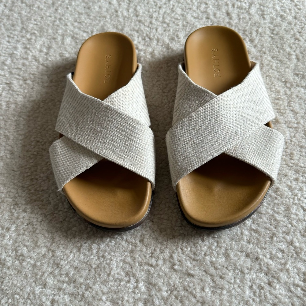 Rothy’s The Weekend Slide Size 8 in Oat